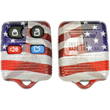 MOTORMITE Keyless Remote Case American Flag, 13607Us 13607US